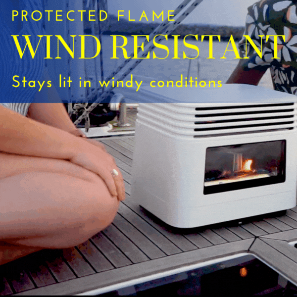 EMBER Hybrid: Premium Portable Forced-Air Propane Heater with Self-Powered Blower