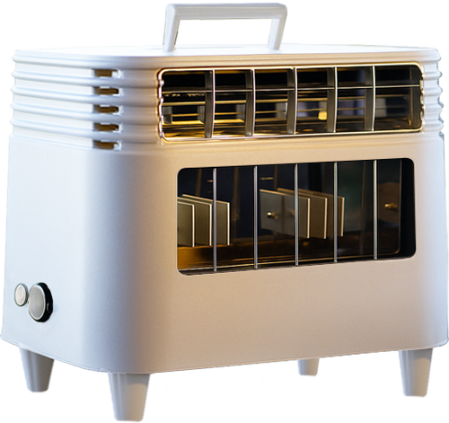 EMBER Hybrid: Premium Portable Forced-Air Propane Heater with Self-Powered Blower