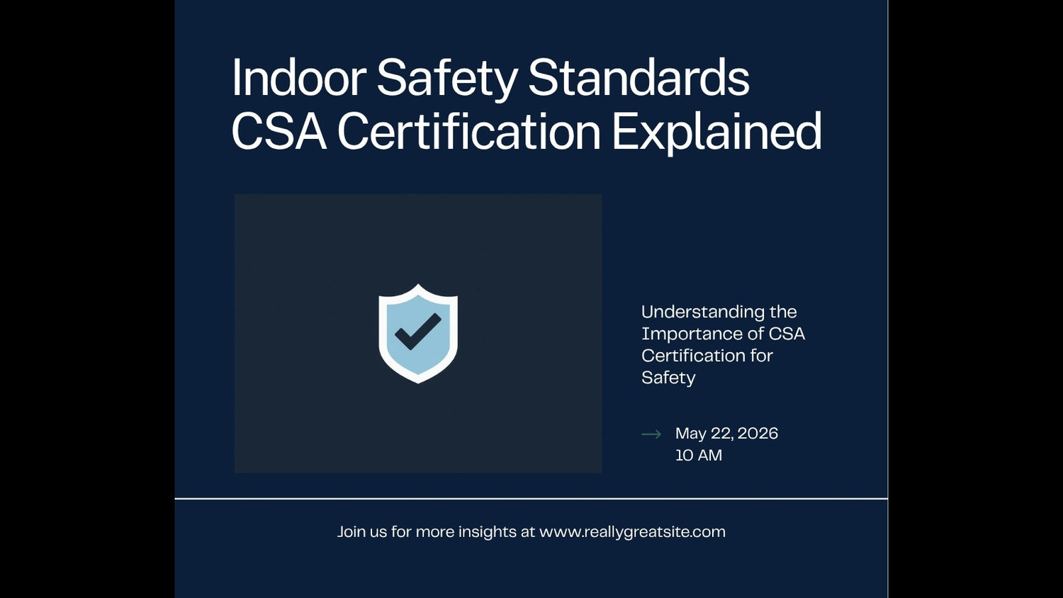 CSA certification shield badge graphic — Indoor Safe CSA Certified — BlazOn EMBER safety article header