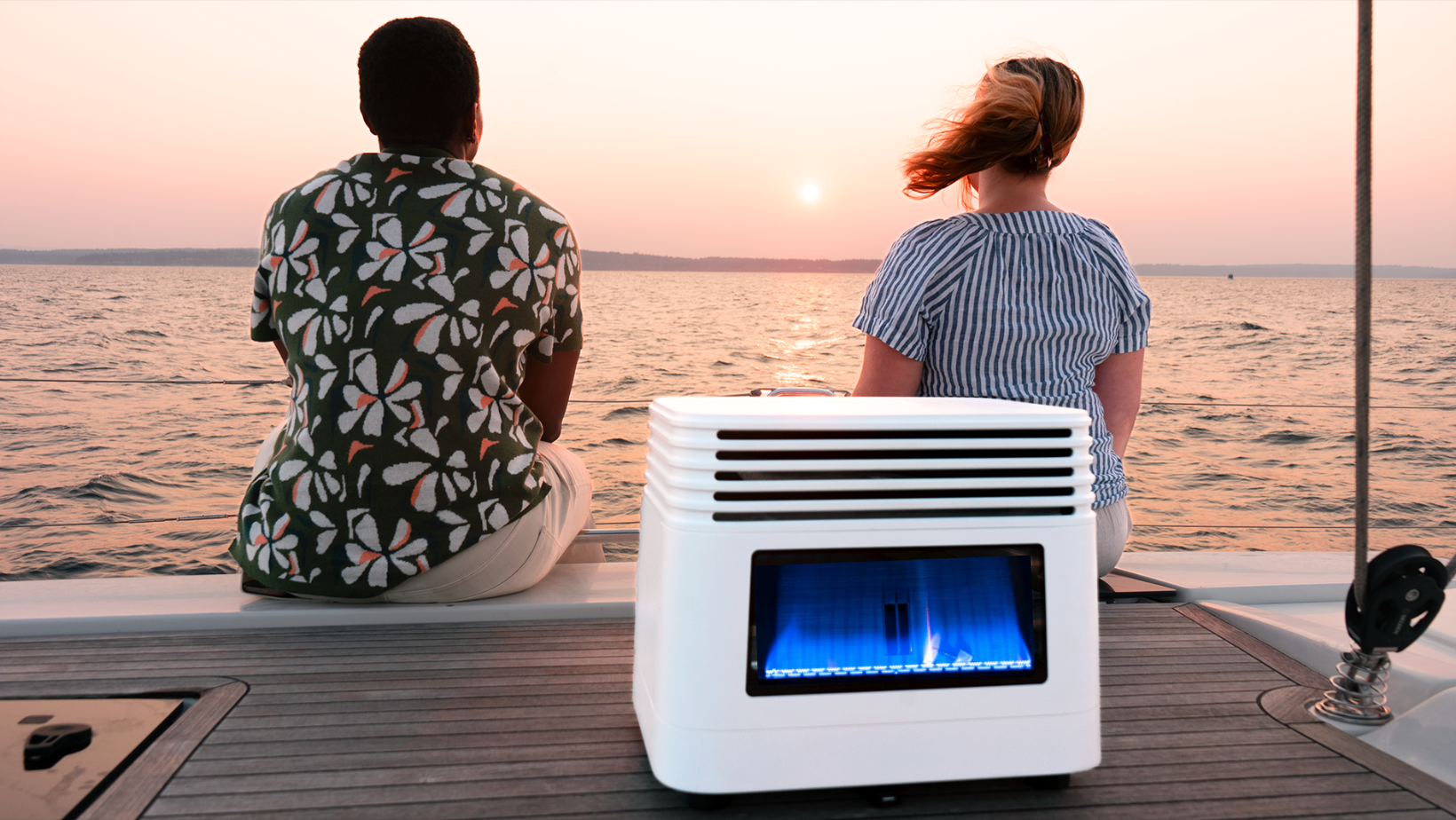 Summertime Boating Can Be Chilly! (Stay Warm with the BlazOn EMBER Portable Hybrid Marine Heater!)