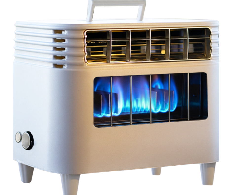 EMBER 18K BTU Propane Heater | Portable Indoor/Outdoor | Whisper Quiet Fan w/8 FT Range | No Power Needed
