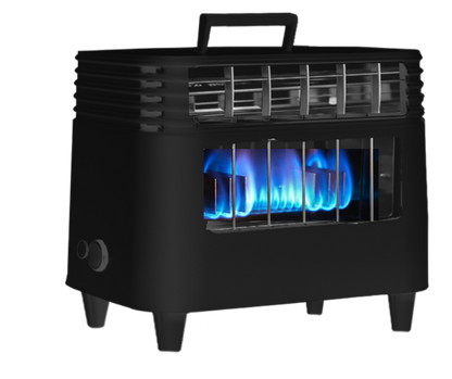 EMBER 18K BTU Propane Heater | Portable Indoor/Outdoor | Whisper Quiet Fan w/8 FT Range | No Power Needed