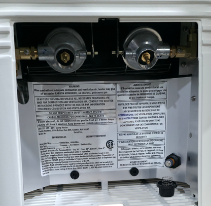 EMBER 18K BTU Propane Heater | Portable Indoor/Outdoor | Whisper Quiet Fan w/8 FT Range | No Power Needed