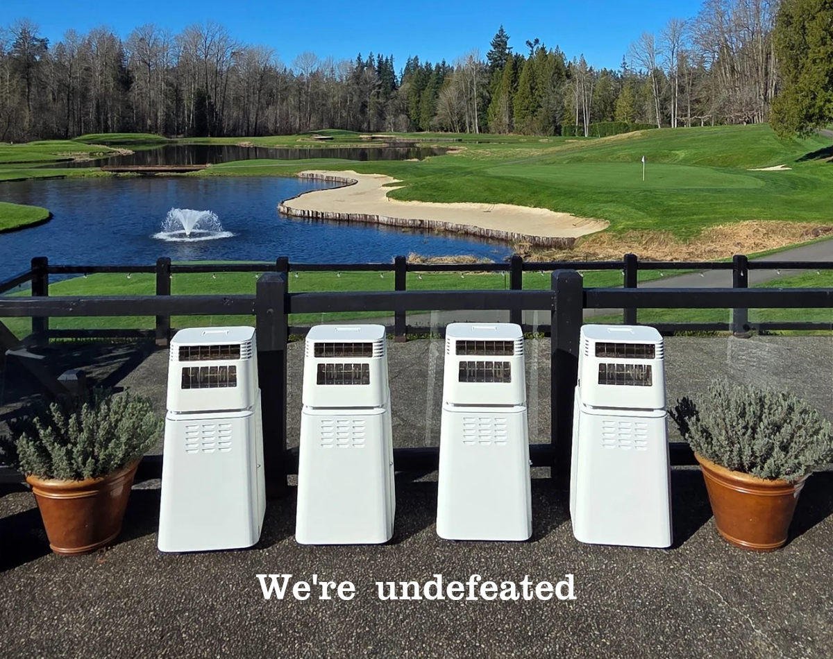 EMBER Tower | Heater + Stand + Hose Adapter | Complete Self-Powered Heating System