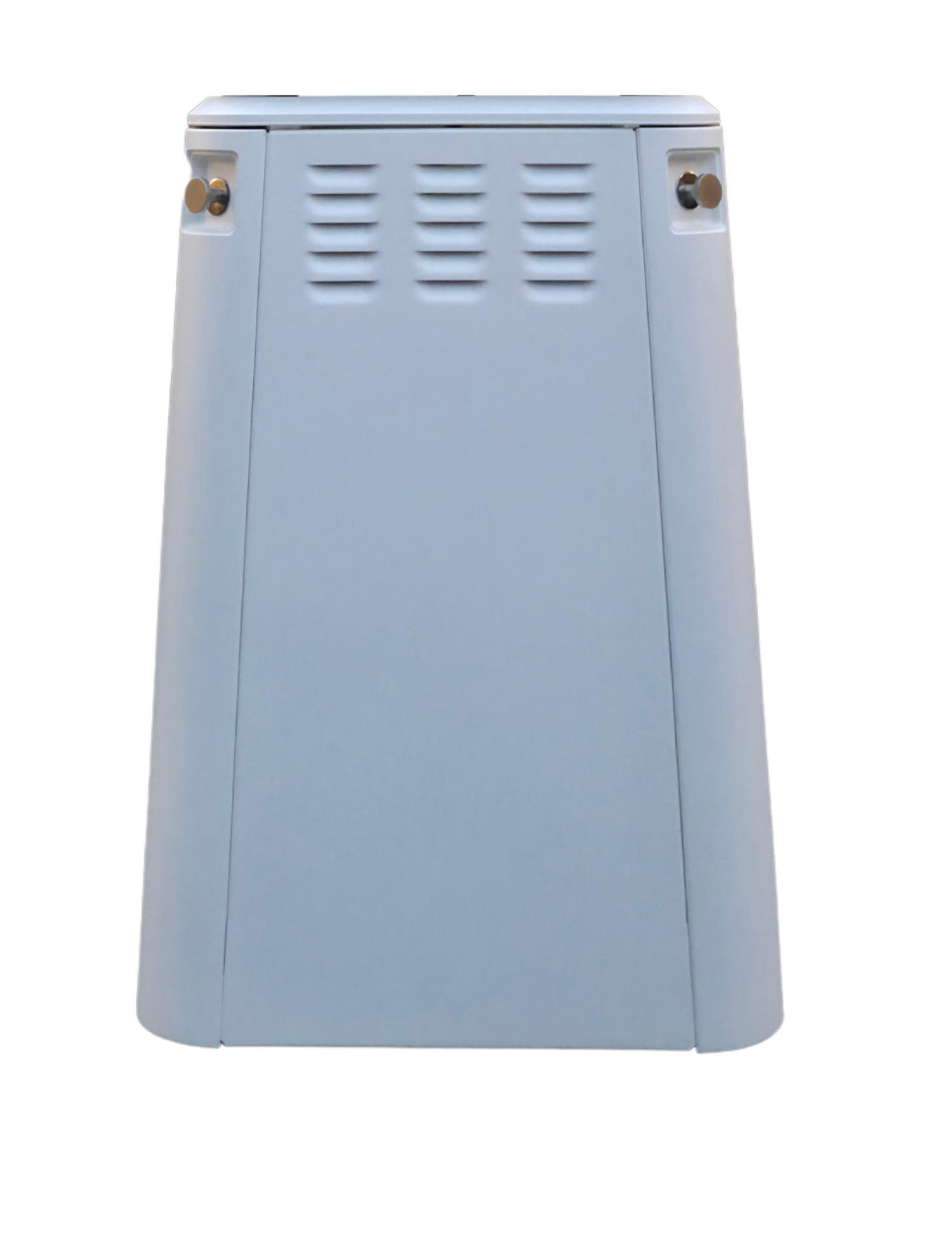 BlazOn EMBER Stand matte-white propane tank cover and pedestal with ventilation slots
